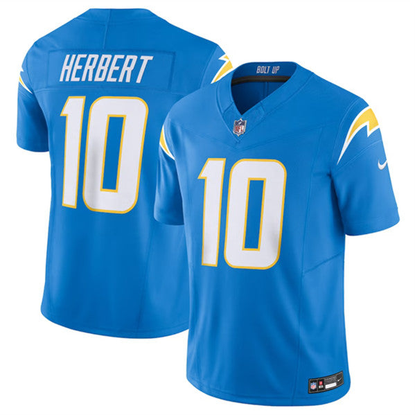 Justin Herbert Los Angeles Chargers blue FUSE jersey