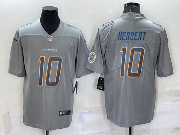 Justin Herbert Los Angeles Chargers gray Game jersey