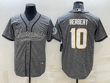 Justin Herbert Los Angeles Chargers gray jersey