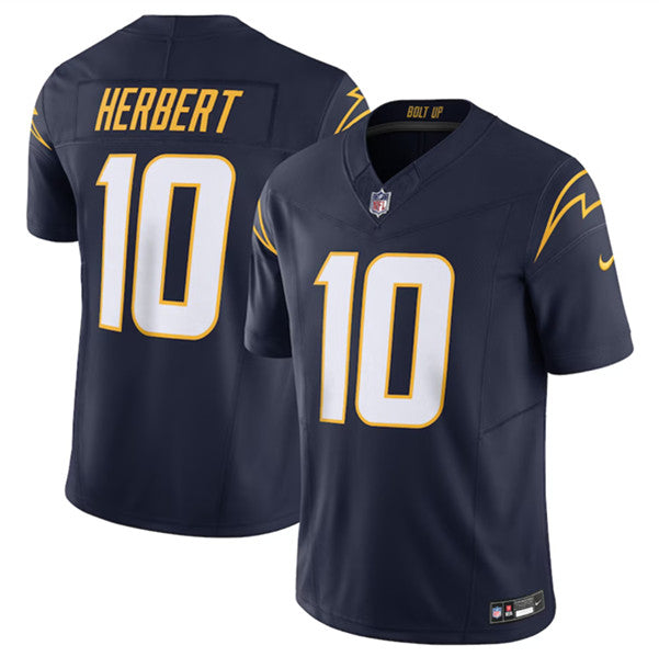Justin Herbert Los Angeles Chargers navy FUSE jersey