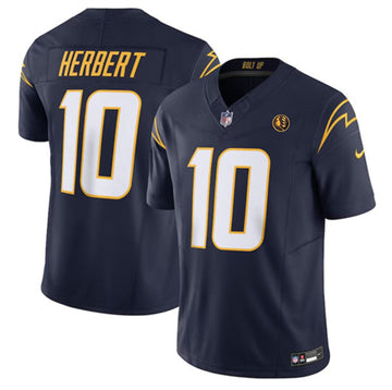 Justin Herbert Los Angeles Chargers navy FUSE jersey
