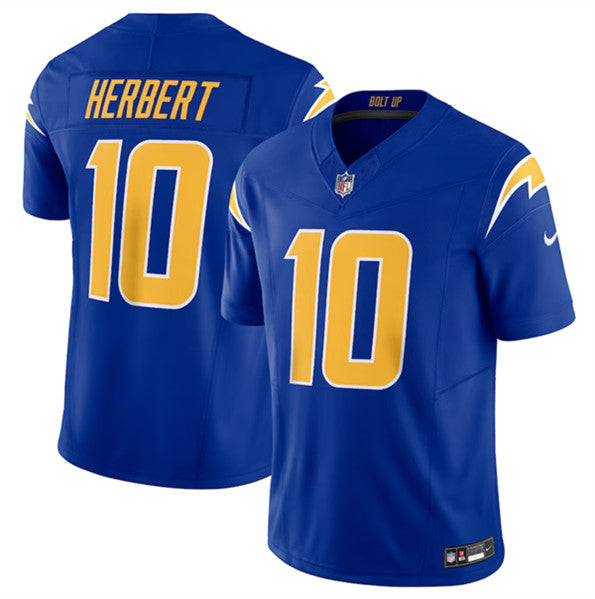 Justin Herbert Los Angeles Chargers royal FUSE jersey
