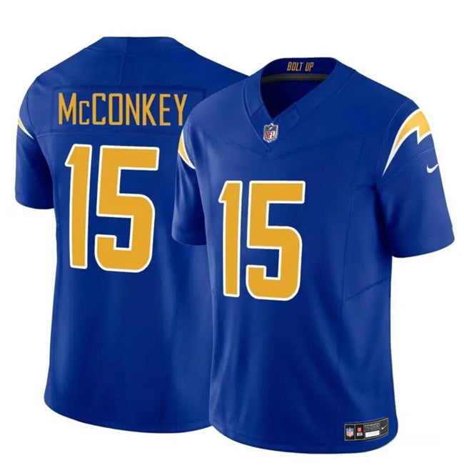 Ladd McConkey Los Angeles Chargers royal FUSE jersey