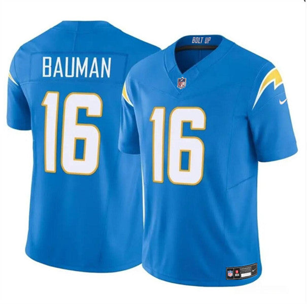 Casey Bauman Los Angeles Chargers blue FUSE jersey