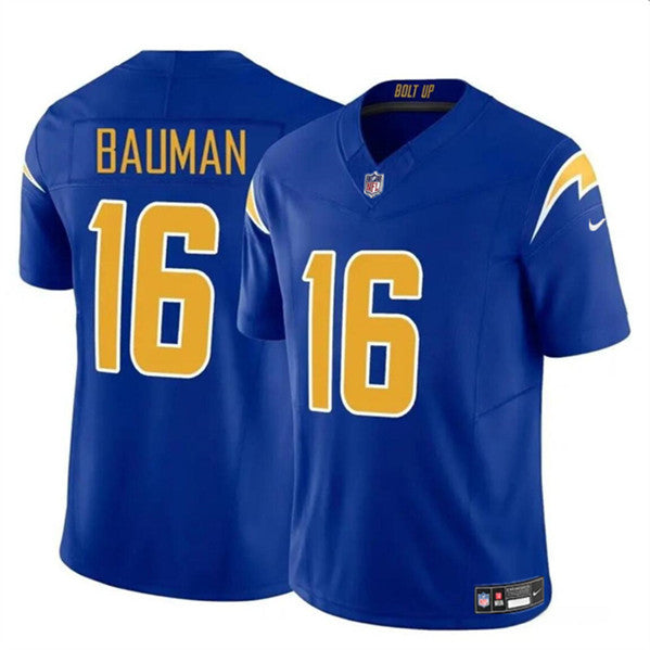 Casey Bauman Los Angeles Chargers royal FUSE jersey