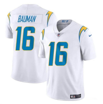 Casey Bauman Los Angeles Chargers white jersey