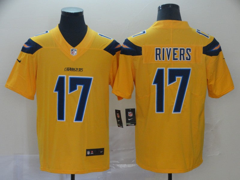 Philip Rivers Los Angeles Chargers gold Inverted Legend jersey