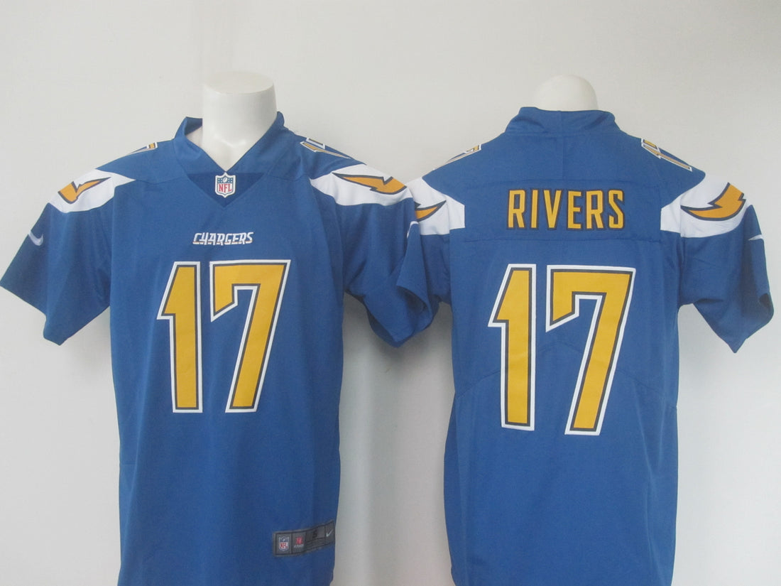 Philip Rivers Los Angeles Chargers blue jersey