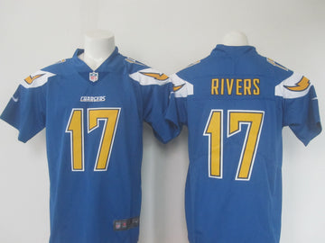 Philip Rivers Los Angeles Chargers blue jersey