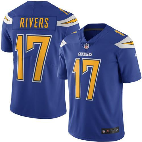Philip Rivers Los Angeles Chargers blue jersey