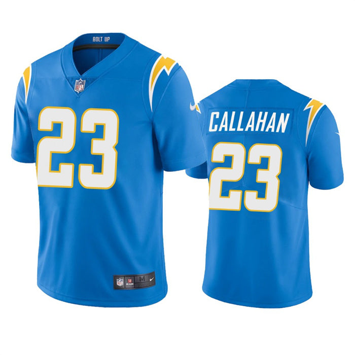 Bryce Callahan Los Angeles Chargers blue jersey