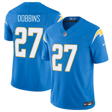 JK Dobbins Los Angeles Chargers blue FUSE jersey