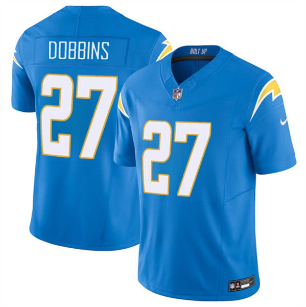 JK Dobbins Los Angeles Chargers blue FUSE jersey