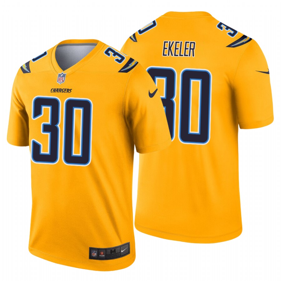 Austin Ekeler Los Angeles Chargers gold Inverted Legend jersey