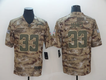 Derwin James Los Angeles Chargers camo Salute To Service jersey