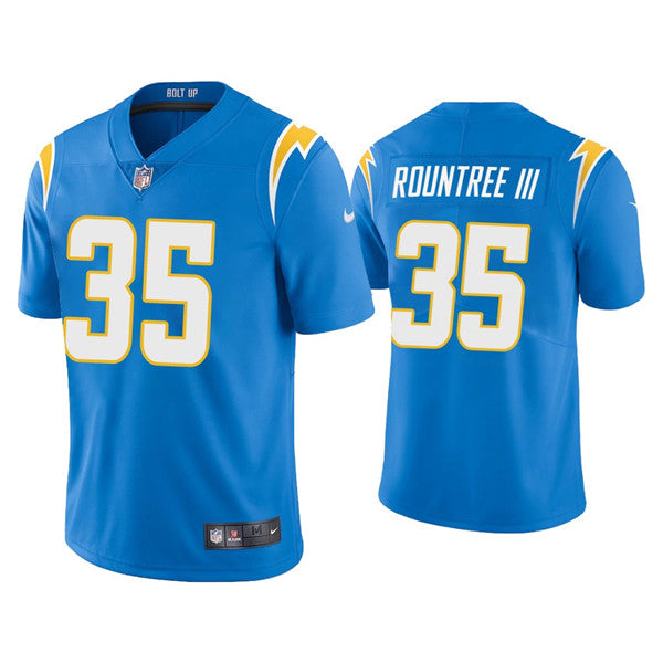 Larry Rountree III Los Angeles Chargers blue jersey