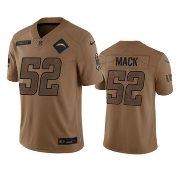 Khalil Mack Los Angeles Chargers brown Salute To Service jersey