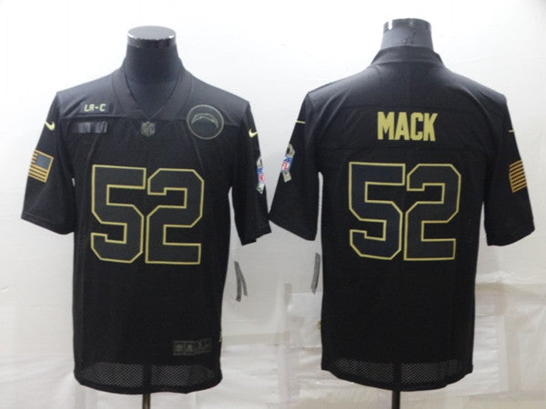 Khalil Mack Los Angeles Chargers black Salute To Service jersey