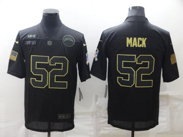 Khalil Mack Los Angeles Chargers black Salute To Service jersey