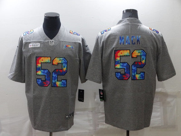 Khalil Mack Los Angeles Chargers grey jersey