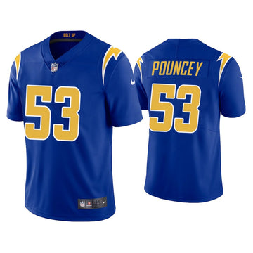 Mike Pouncey Los Angeles Chargers royal jersey