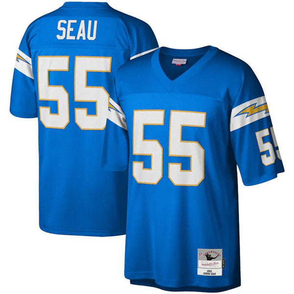 Junior Seau Los Angeles Chargers blue jersey