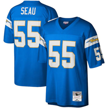 Junior Seau Los Angeles Chargers blue jersey