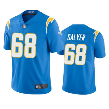 Jamaree Salyer Los Angeles Chargers blue jersey