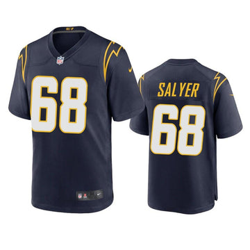 Jamaree Salyer Los Angeles Chargers navy jersey