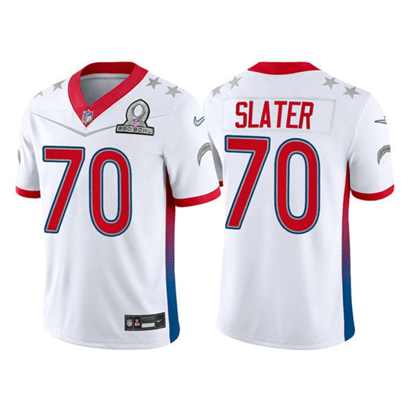 Rashawn Slater Los Angeles Chargers white jersey