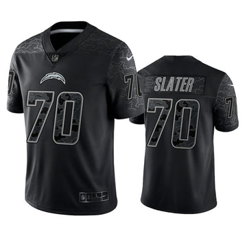 Rashawn Slater Los Angeles Chargers black jersey