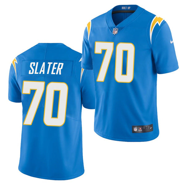 Rashawn Slater Los Angeles Chargers blue jersey
