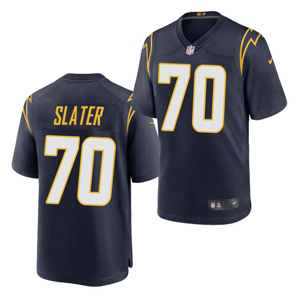 Rashawn Slater Los Angeles Chargers navy jersey