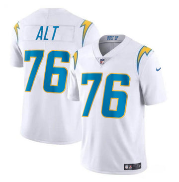 Joe Alt Los Angeles Chargers white jersey