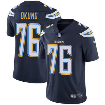 Russell Okung Los Angeles Chargers navy jersey