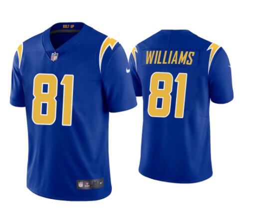 Mike Williams Los Angeles Chargers royal jersey