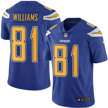 Mike Williams Los Angeles Chargers blue jersey