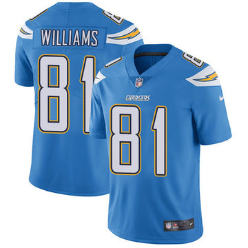 Mike Williams Los Angeles Chargers blue jersey
