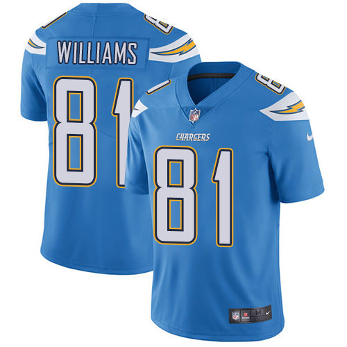 Mike Williams Los Angeles Chargers blue jersey