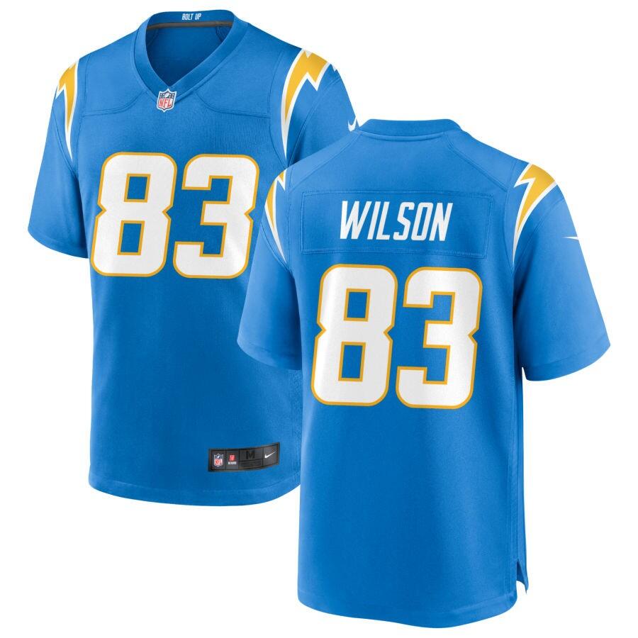 Pokey Wilson Los Angeles Chargers blue Game jersey