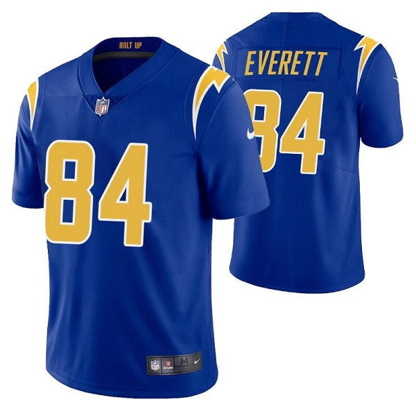 Gerald Everett Los Angeles Chargers royal jersey
