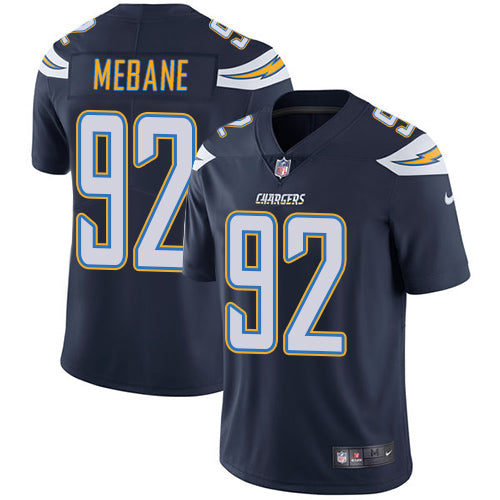 Brandon Mebane Los Angeles Chargers navy jersey