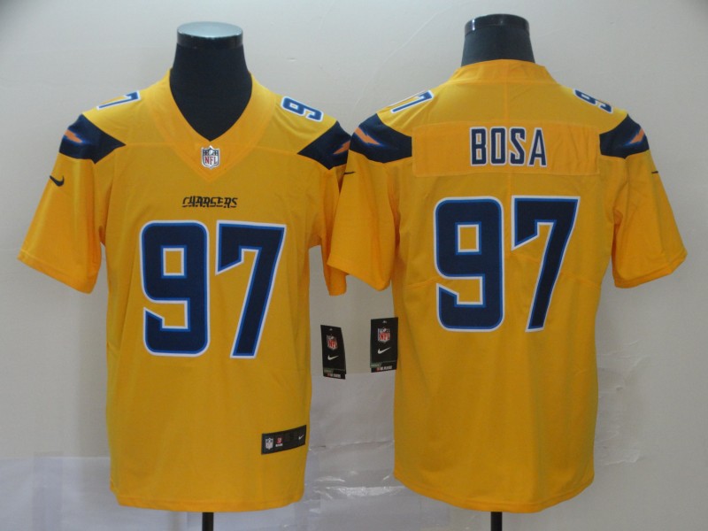 Joey Bosa Los Angeles Chargers gold Inverted Legend jersey