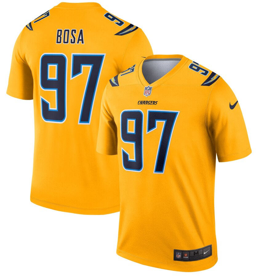 Joey Bosa Los Angeles Chargers gold Inverted Legend jersey