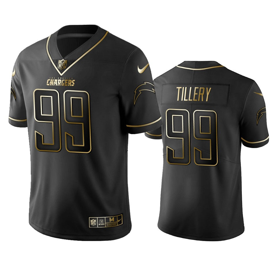 Jerry Tillery Los Angeles Chargers black jersey