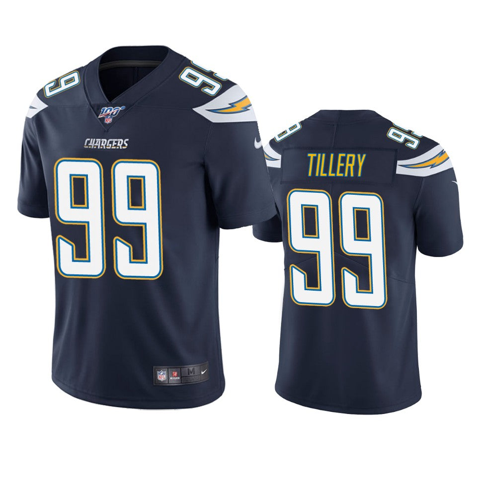 Jerry Tillery Los Angeles Chargers navy jersey