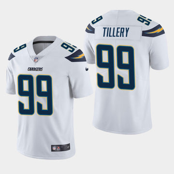 Jerry Tillery Los Angeles Chargers white jersey
