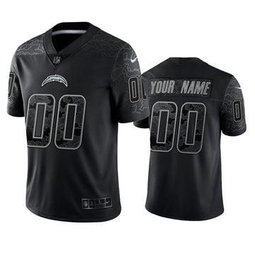 Custom Los Angeles Chargers black jersey