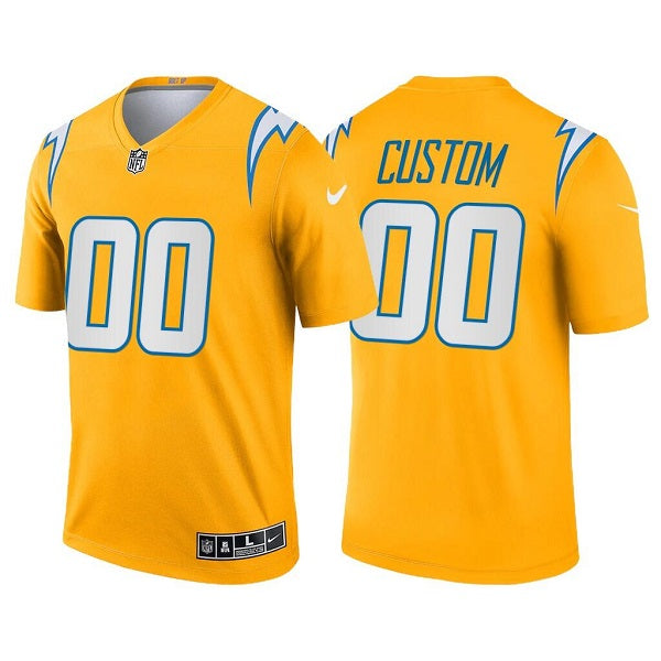 Custom Los Angeles Chargers gold Legend jersey
