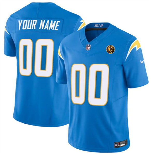Custom Los Angeles Chargers blue FUSE jersey